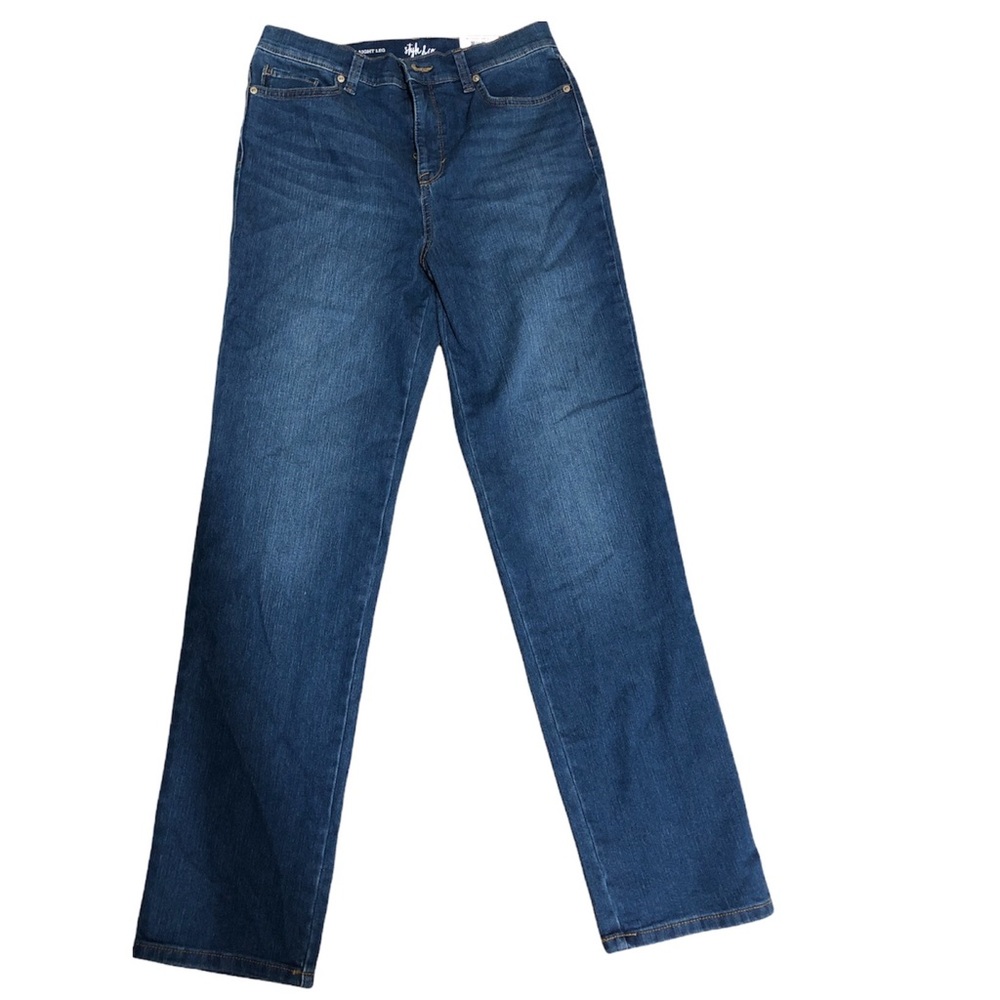 Style & Co straight leg mid rise jeans